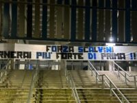 Lo striscione per Scalvini allo stadio: “Tornerai più forte di prima”